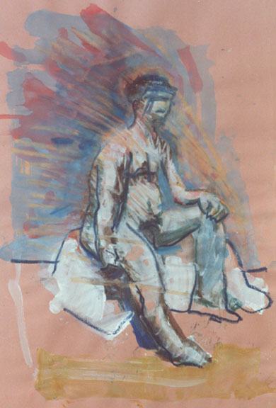 1986_art_académie_boxeur assis_ssel
